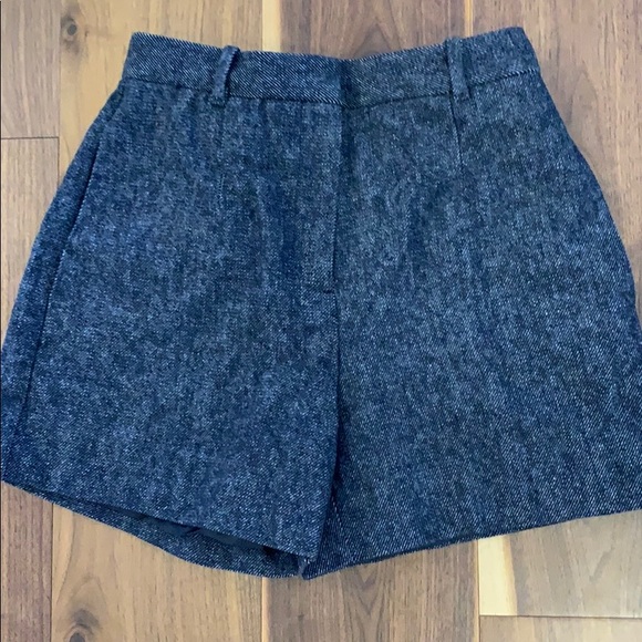 Lined wool shorts